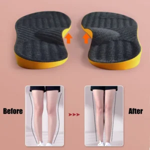 Yoga Socks Half Toe Anti-Slip Silicone Grip Breathable Cotton Orthotic Insole Arch Support Flat Foot Orthopedic Insoles for Shoes Women Men X/O Type Legs Valgus Feetn Shoe Pads Deodorization