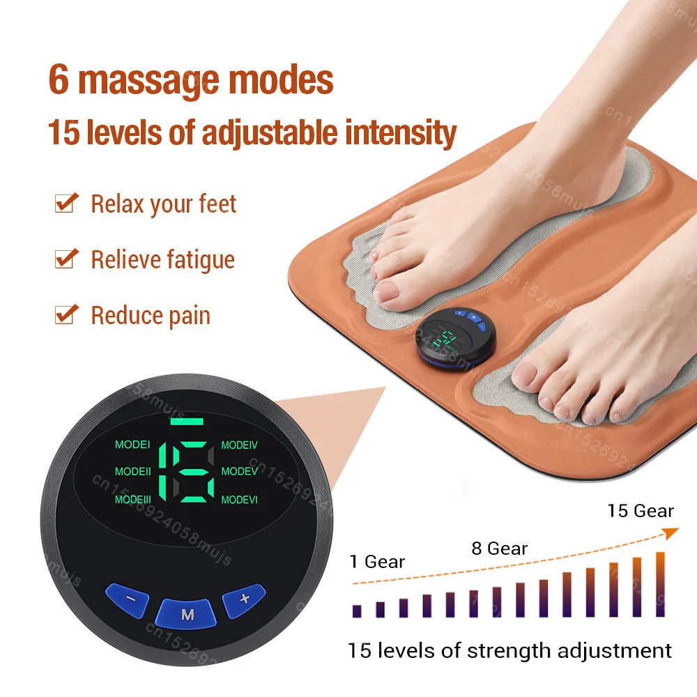 Sae55647c71b043ddb3a7b4a2ca99a76e7.webp Ems Microcurrent 3D Foot Massager Pad Foldable